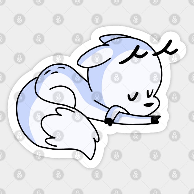 Sleeping Twig // Hilda Sticker by amandawagner